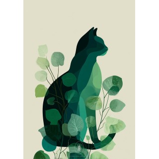 Affiche Chat - dématérialisée