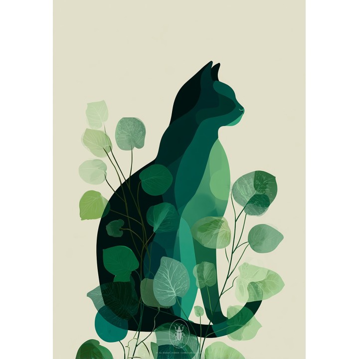 Affiche Chat - dématérialisée