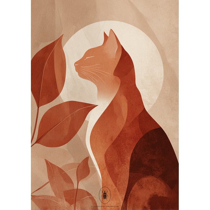 Affiche Chat - dématérialisée