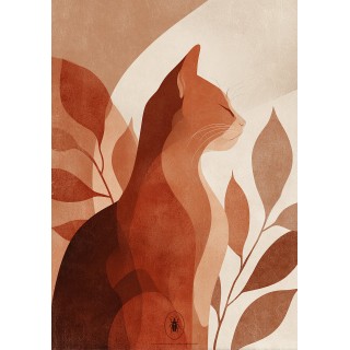 Affiche Chat - dématérialisée