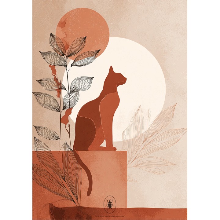 Affiche Chat - dématérialisée